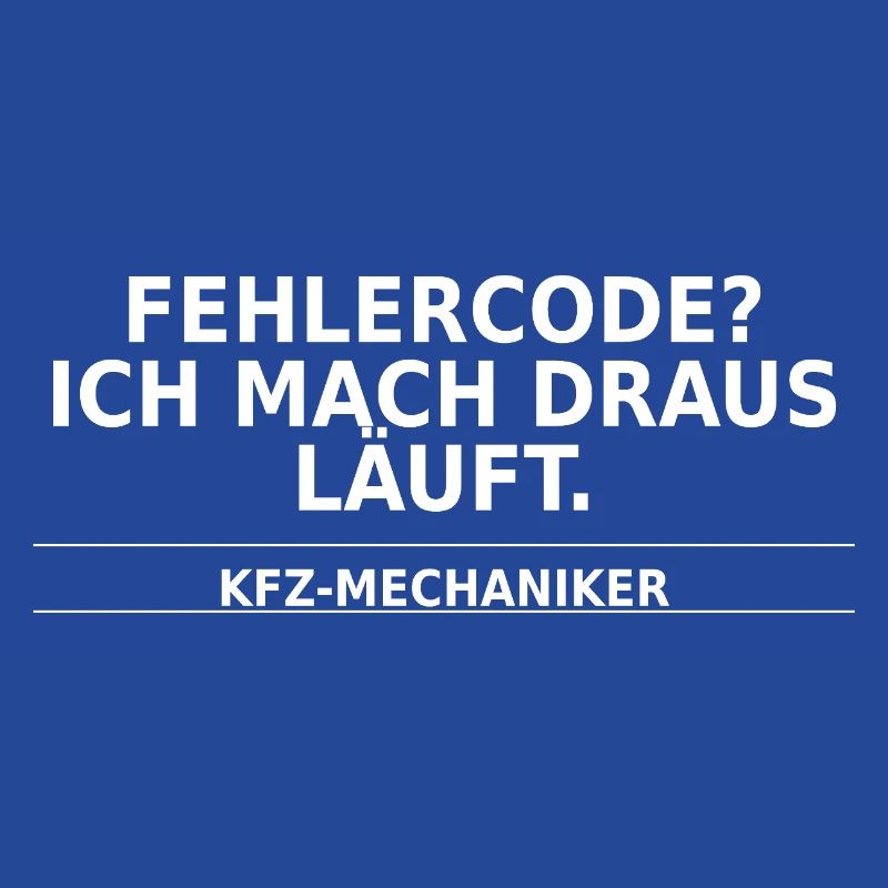 Car mechanic – error code? I do it all the time