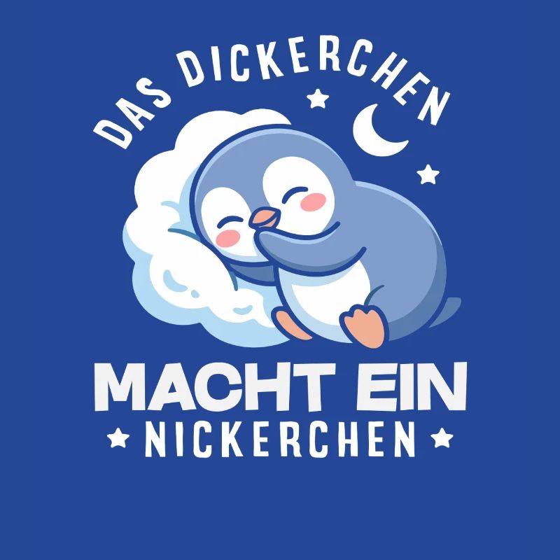 Das Dickerchen macht ein Nickerchen Pinguin