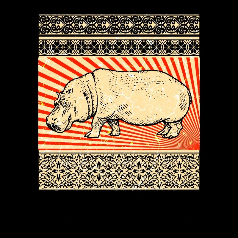 Flusspferd Nilpferd Hippo