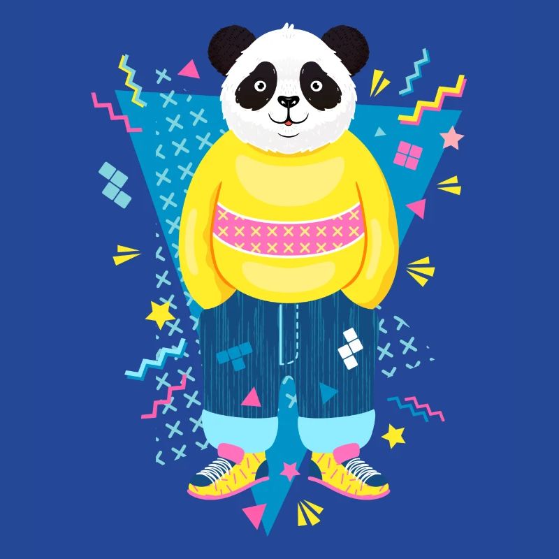 Cool 90s Style Panda