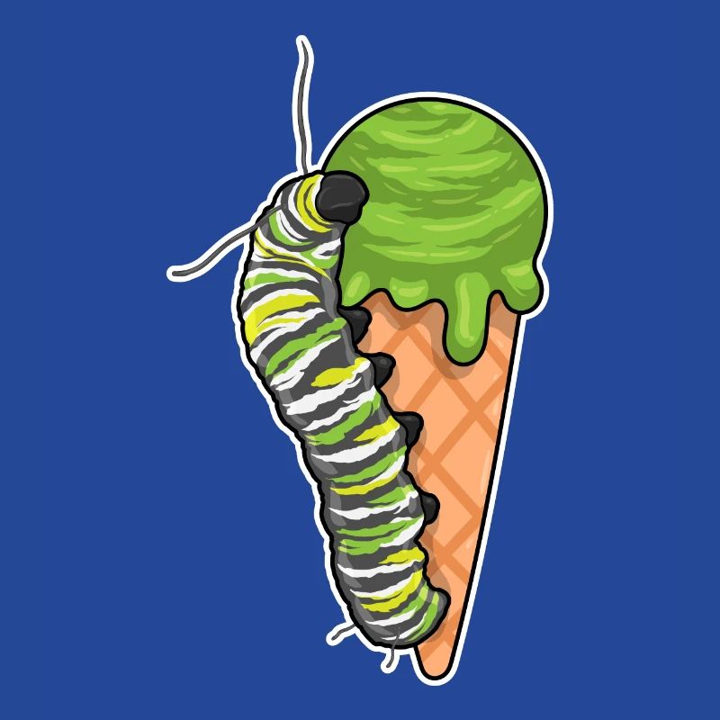 Glace de chenille