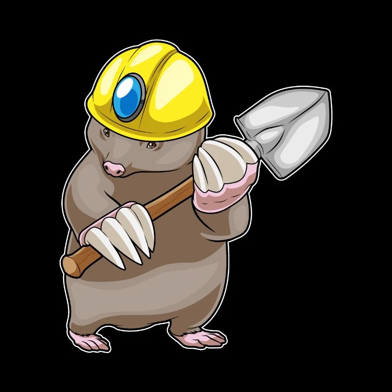 Mole Miner Shovel Mining