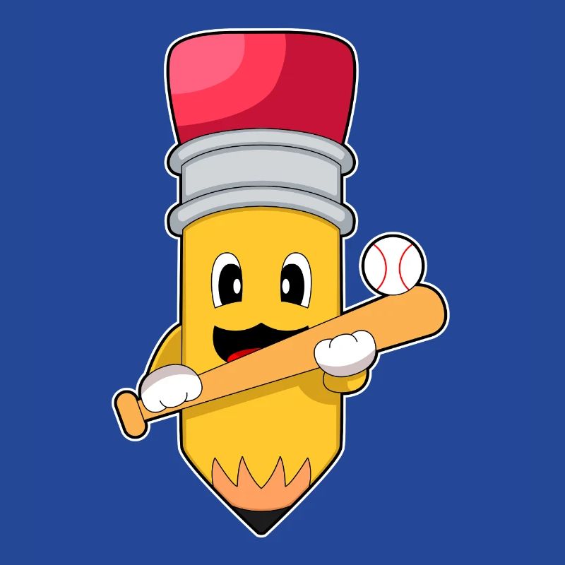 Crayon Baseball Batte de baseball