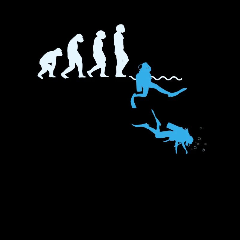 Diver Evolution Shirt Gift Diving