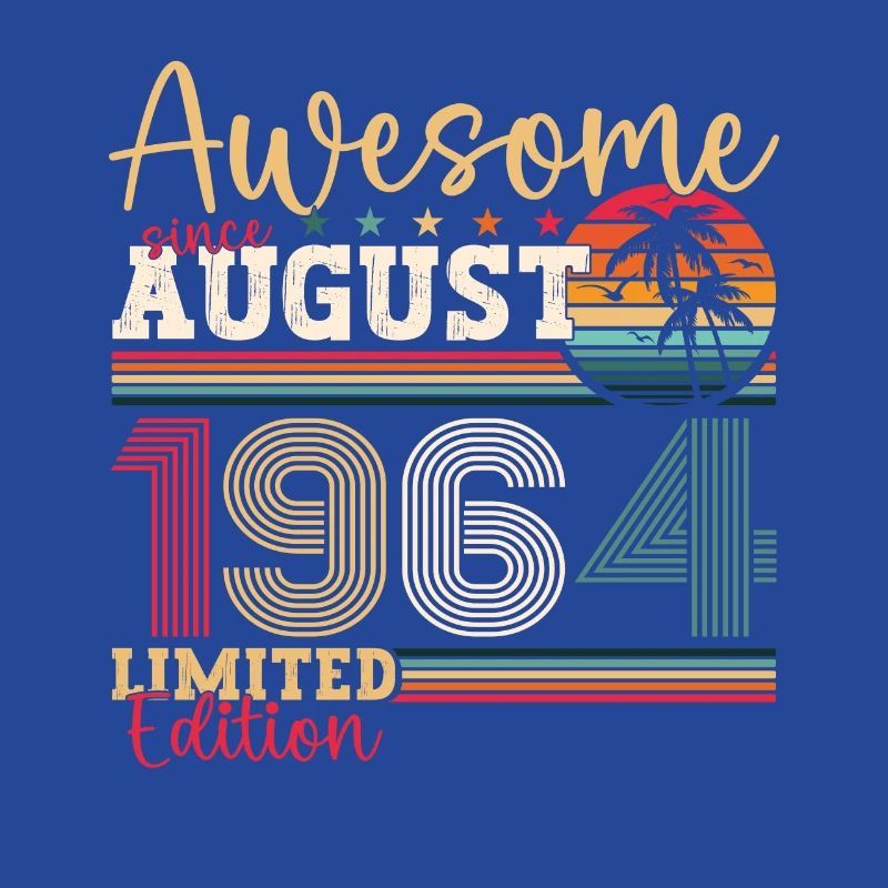 Awesome since August 1964 58. Geburtstag Geschenk