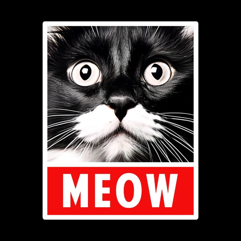 MEOW Meow Mignon Visage de chat