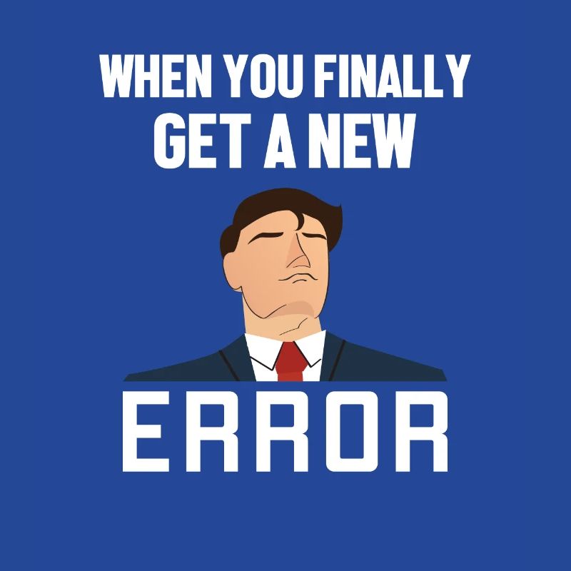 Get a New Error Softwareentwickler Developer