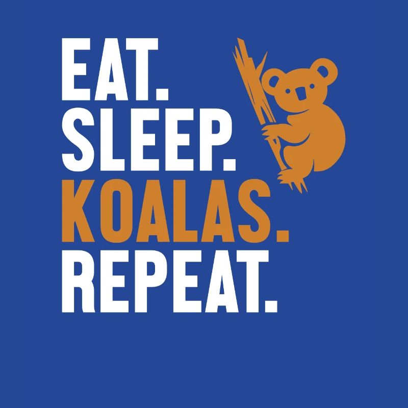 Manger Dormir Koalas Répéter Koalabear Eucalyptus