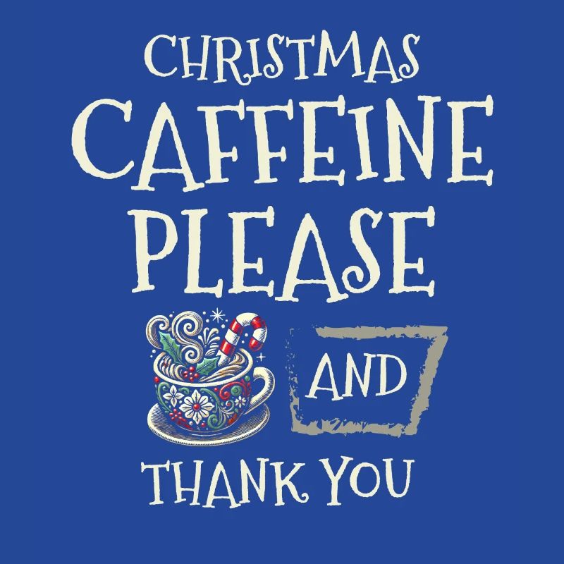 Weihnachtskoffein bitte und danke Feiertagswünsche