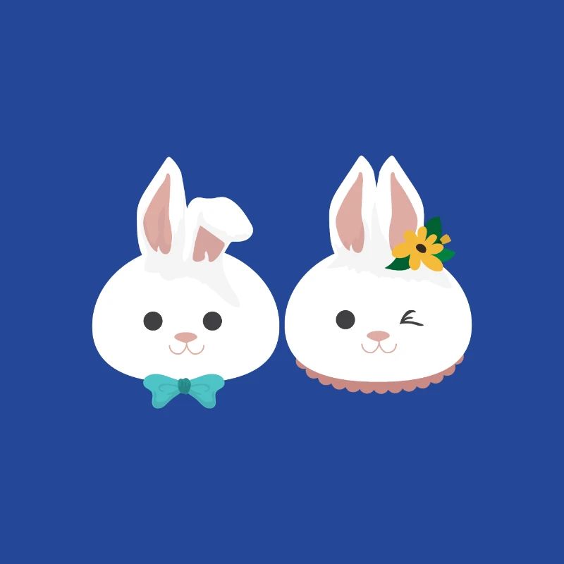 Rabbit Mrs. Hare and Mr. Hare gift idea