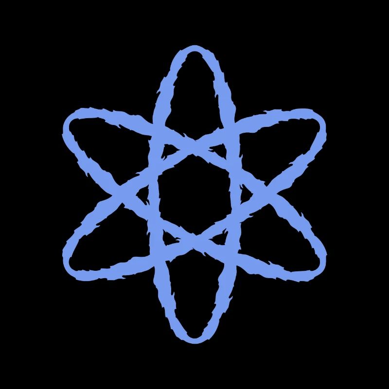 Atom symbol nuclear power