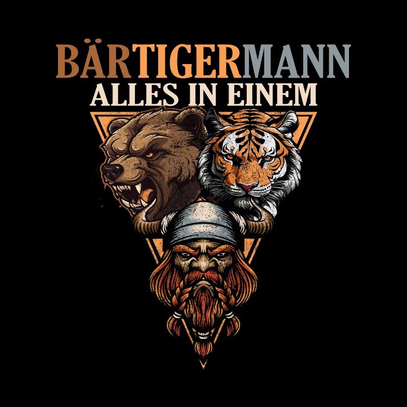 Wikinger - Bärtigermann Bär Tiger Mann