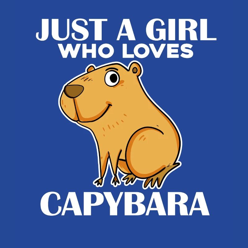 Capybara Mädchen Spruch