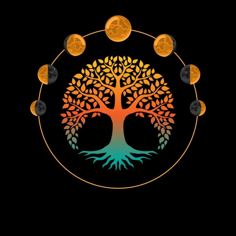 Lebensbaum, Lebensbaum Mondphasen, Ewiges leben,