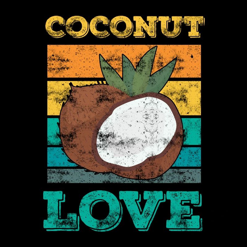 Passionné de noix de coco, fruit de la noix de coco