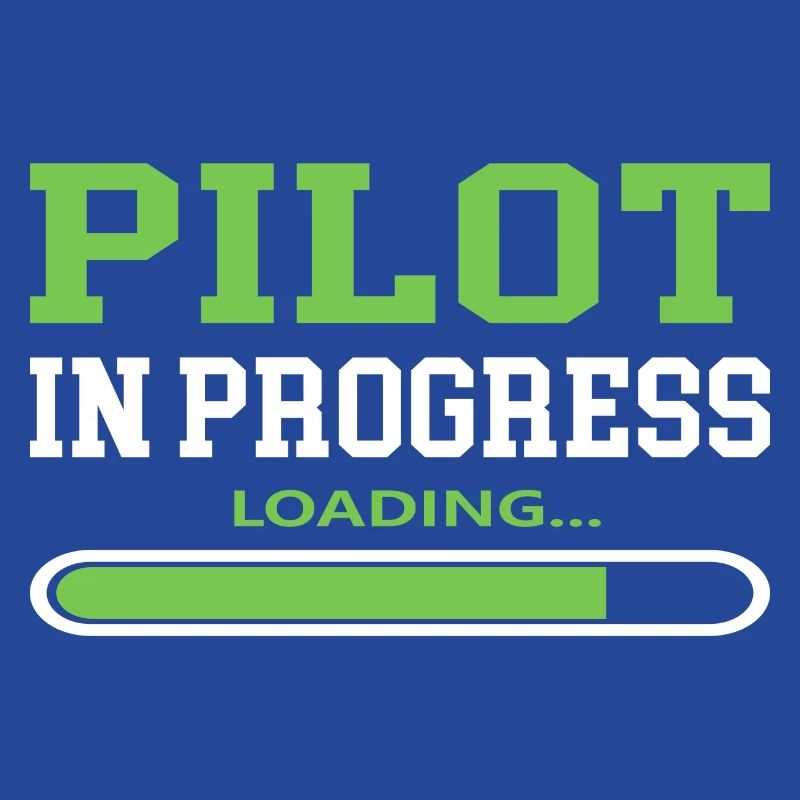 Pilot in Progress Coole Sprüche Flugzeug