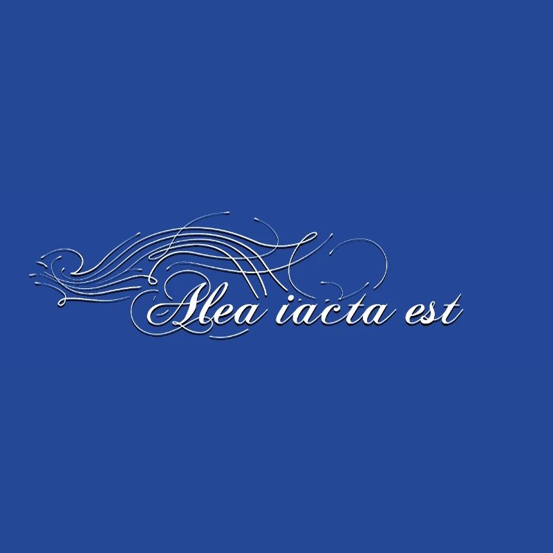 Alea iacta est decorated white