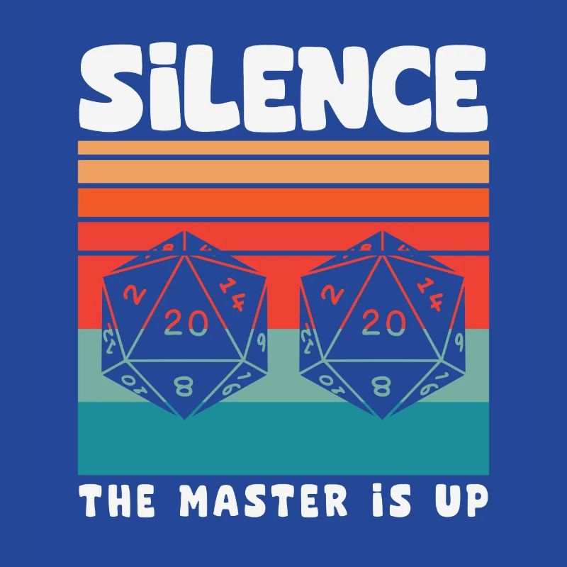 Silence! Le Master Is Up D20 Cube