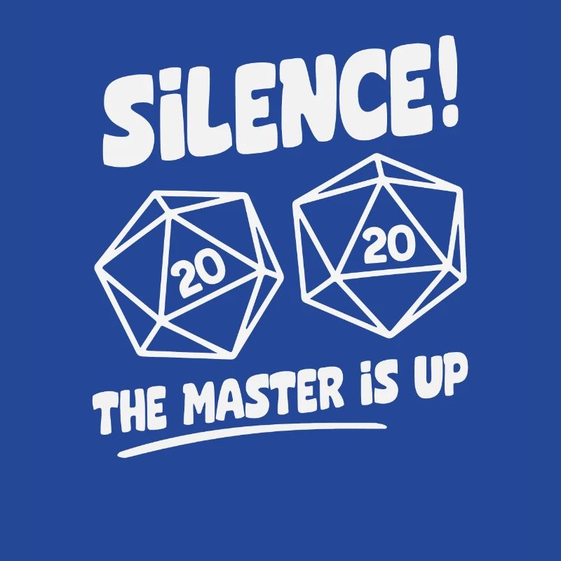 Silence! Le Master Is Up D20 Cube
