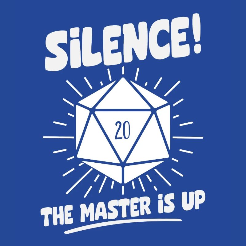 Silence! The Master Is Up D20 Cube