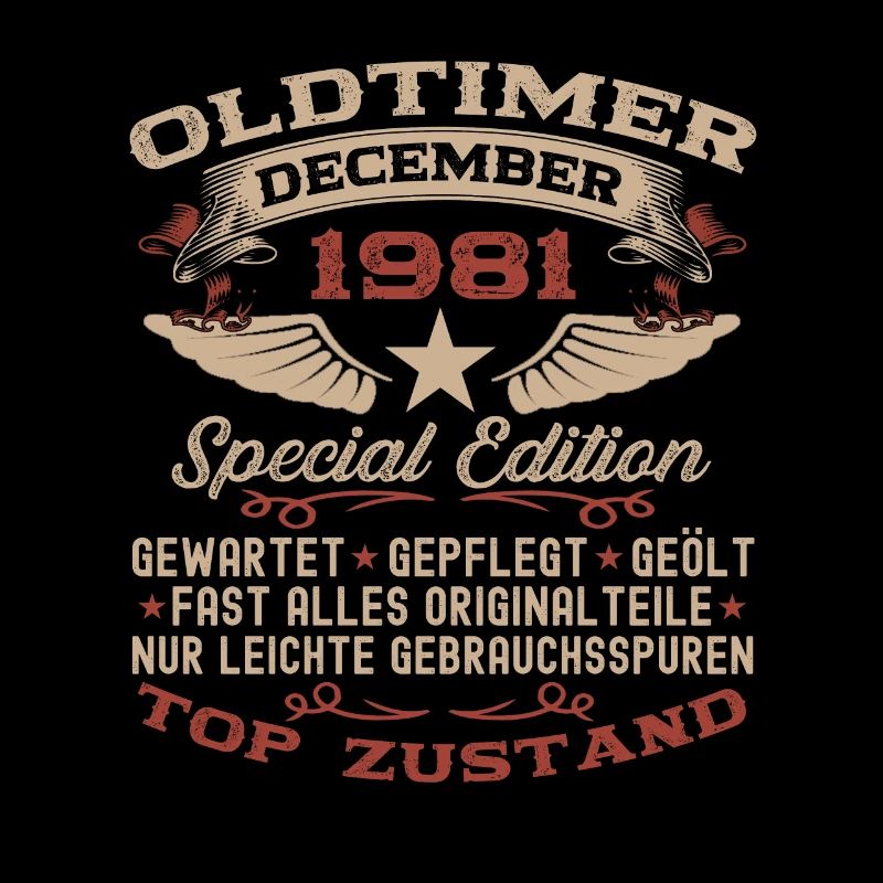 Oldtimer Dezember 1981 41. Geburtstag Geschenk