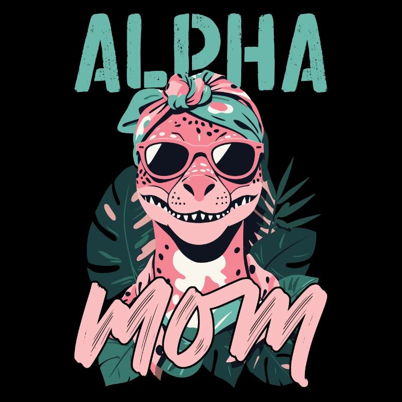 Alpha Mom Lustige Dinosaurier Mutter Cool Dinos