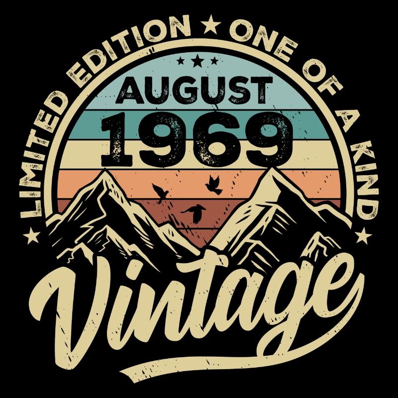 Geburtstag August 1969 Geburtstagsgeschenk August