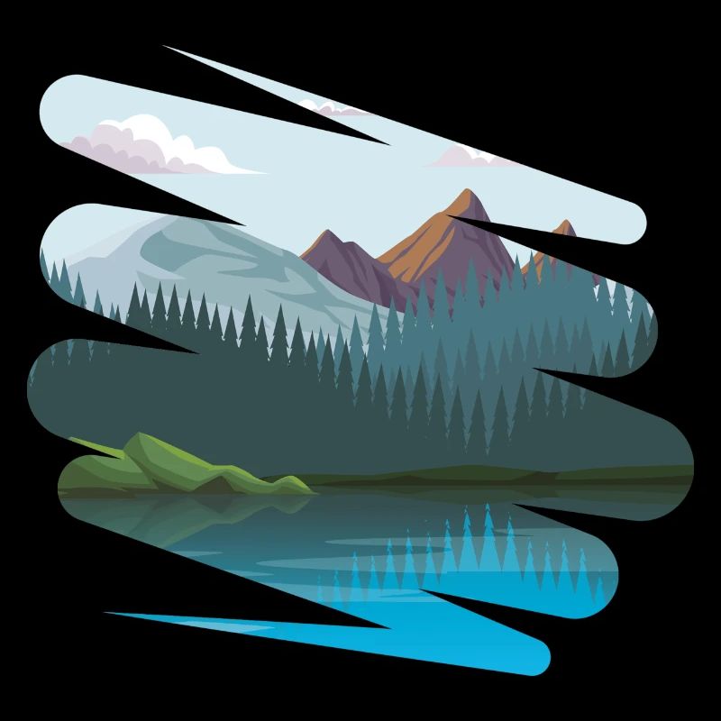 Paysage avec encore plus de montagnes