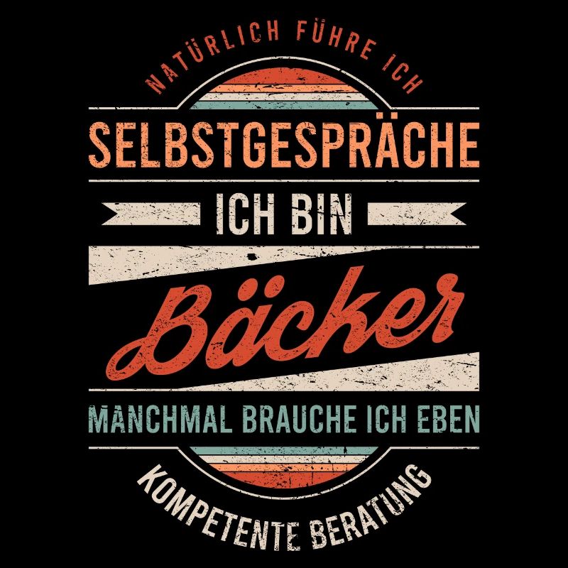 Bäcker Arbeitskollege Kollege Geschenk Retro