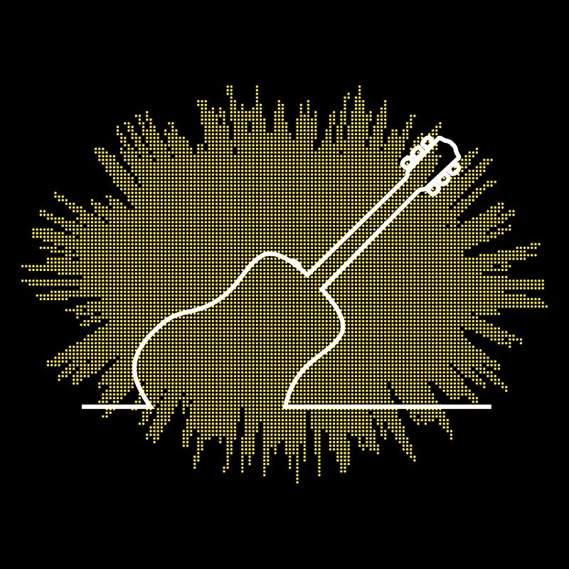 Acoustic Guitar Abstract Explosion