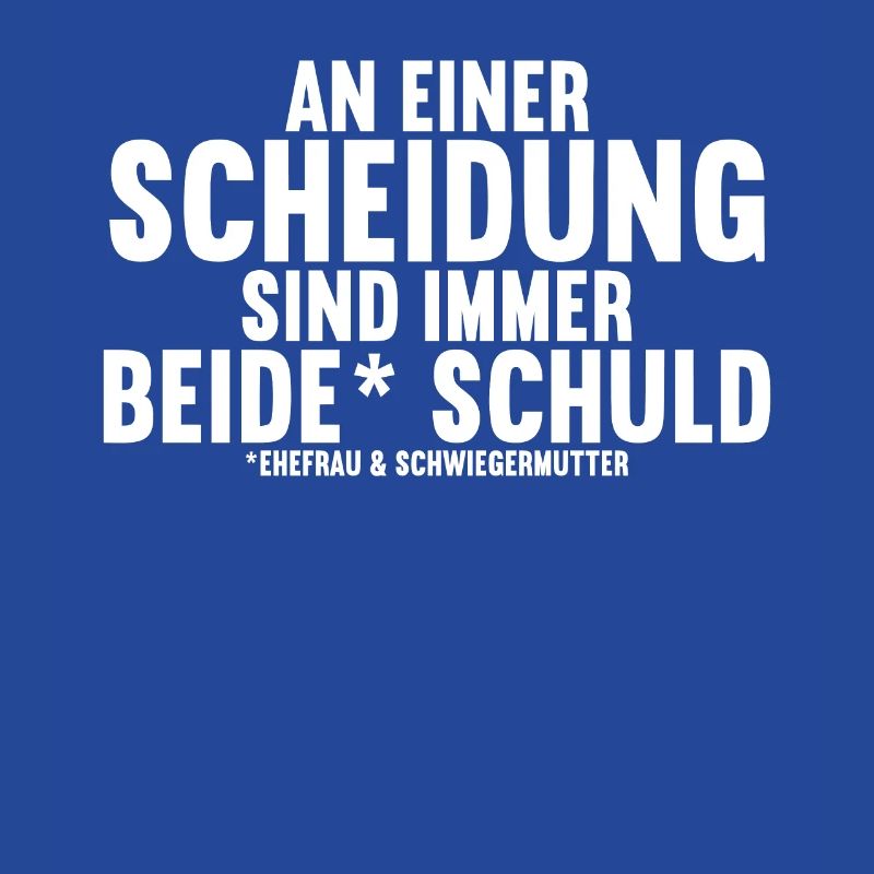 An einer Scheidung sind immer beide Schuld