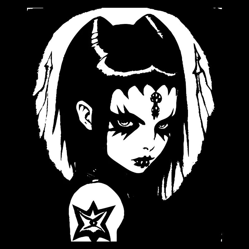 Dunkle Kunst Okkulte Gothic Batcave Mädchen Post Punk Fledermaus