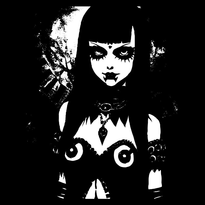 Dunkle Kunst Okkulte Gothic Batcave Mädchen Post Punk Fledermaus
