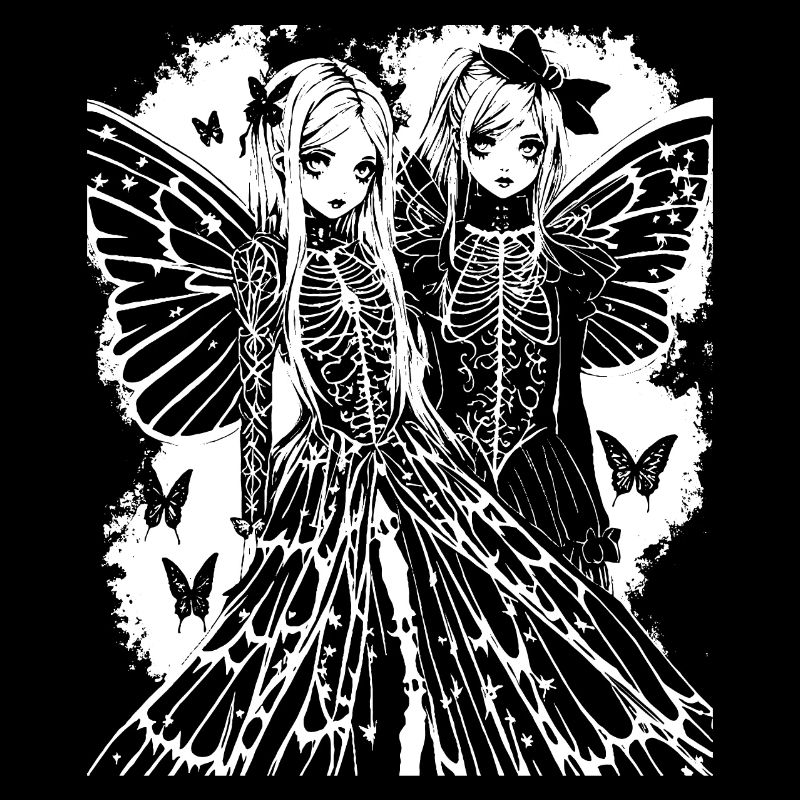 Fairycore Esthétique Squelette Fée Goth Grunge G