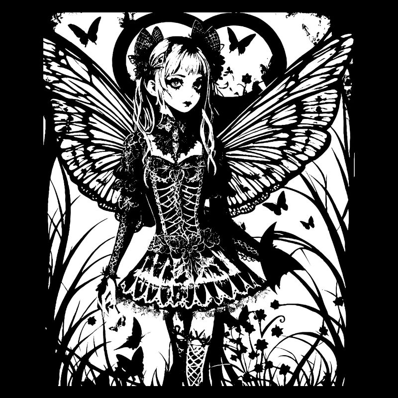 Fairycore Esthétique Squelette Fée Goth Gothique G