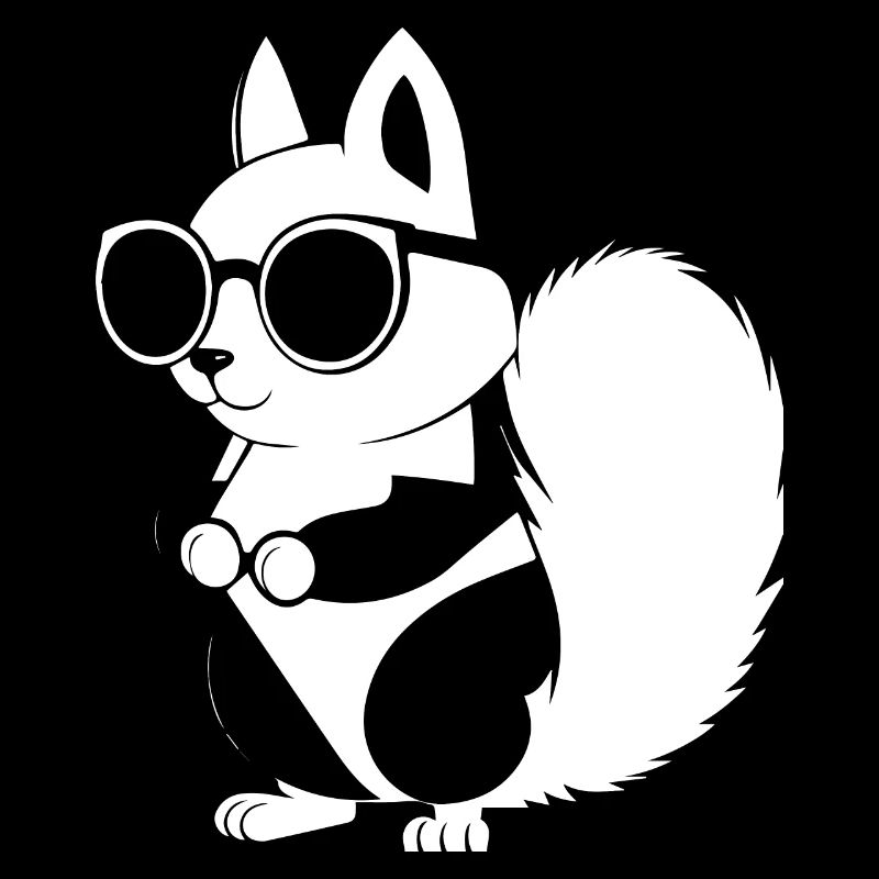 Funny Squirrel Wearing Sunglasses Squirrels