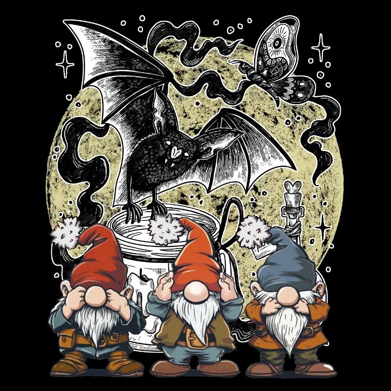 Bat Witching Hour Dwarves Magic Fairy Tale