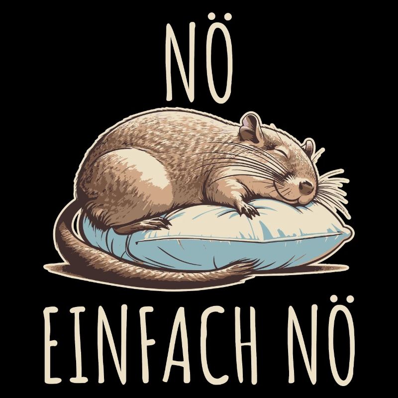 Nö einfach Nö Frecher Octodon Degu Spruch