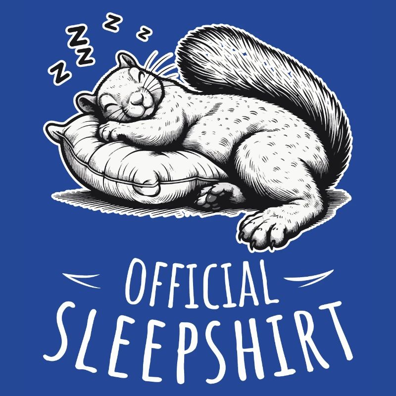 Official Sleepshirt Napping Sleeping Squirrel
