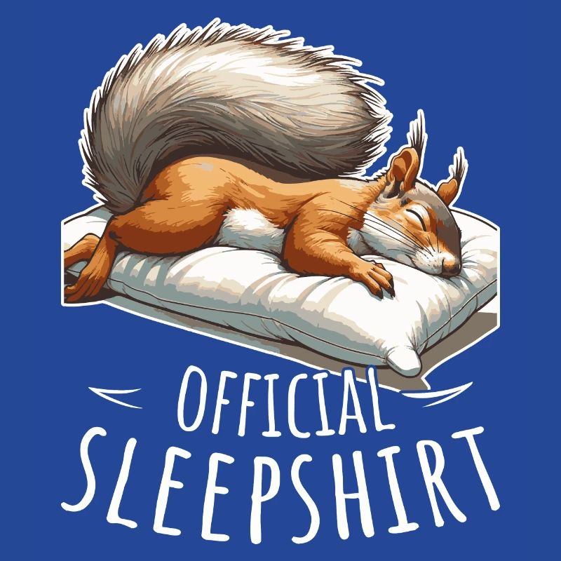 Official Sleepshirt Napping Sleeping Squirrel