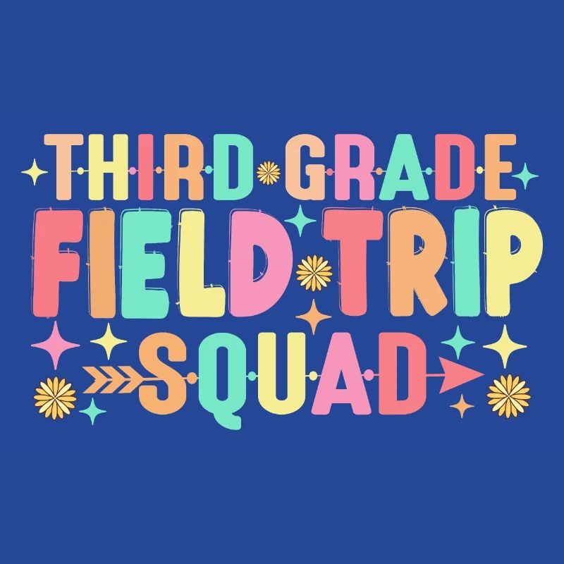 Teacher Students Third 3rd Grade Field Trip Squad