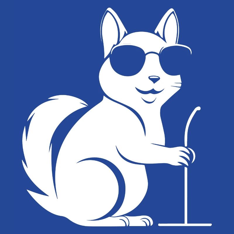 Lustiges Eichhörnchen mit Sonnenbrille Eichhörnchen