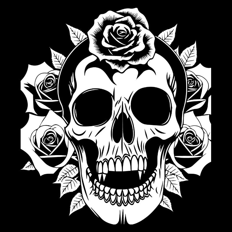 Horror Schädel Schädel Kunst Schädel Gothic Heavy Metal