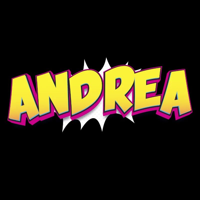 Andrea Custom Name Comic Book Style Pop Art,