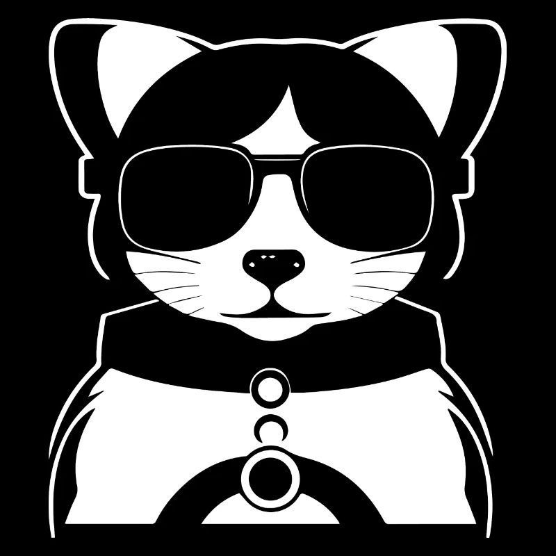 Frettchen mit Sonnenbrille Coole Frettchen