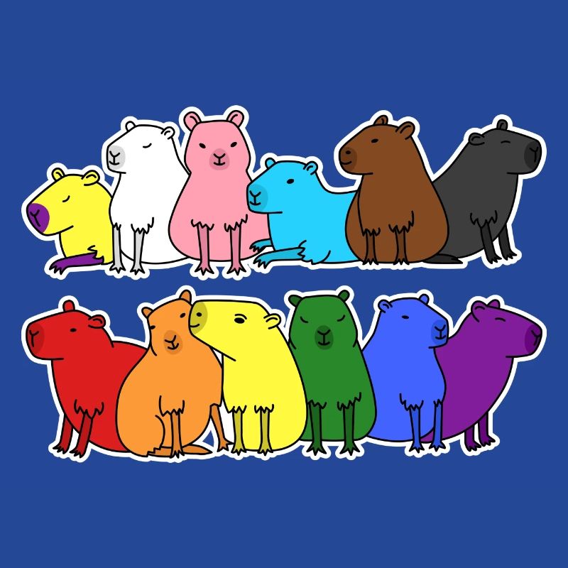 Fierté Progrès Flag Capybara Egalité