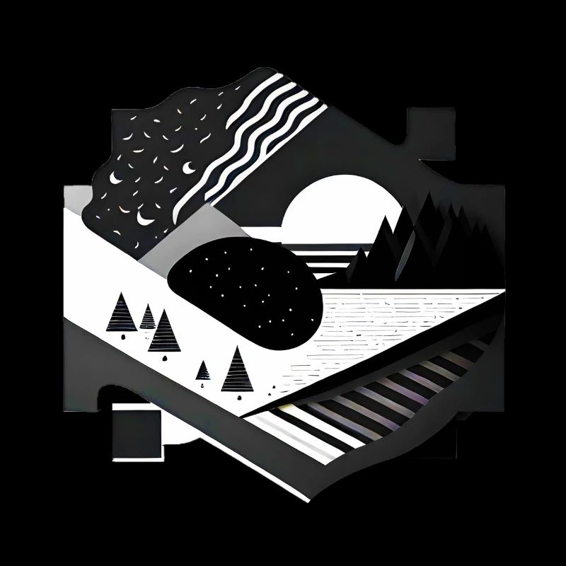 Collage Modern-Stil/ Landschaft