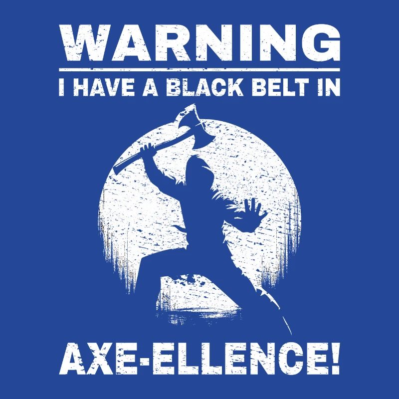 Lancer de hache Ninja Axe Thrower Black Belt Drôle