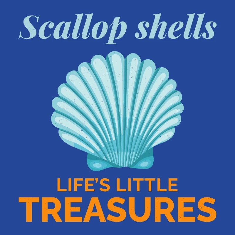 Scallop Seashells Collector Beachcomber Shellfish