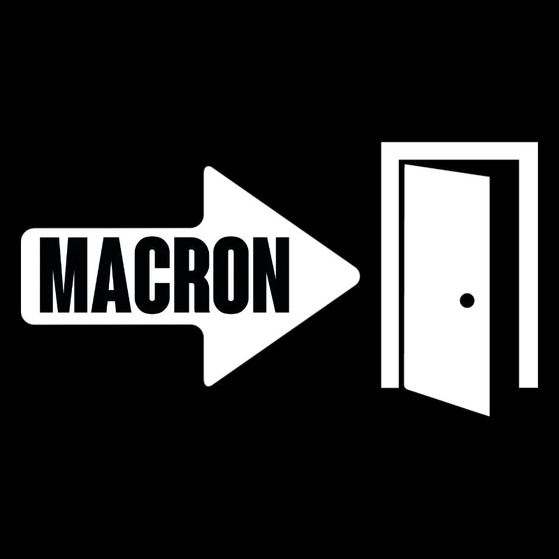 Macron wears it